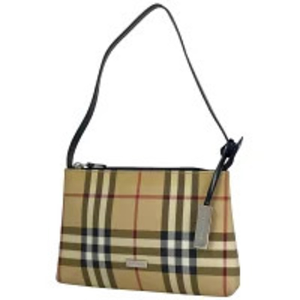 Burberry check handbag accessory Clutch canvas beige black